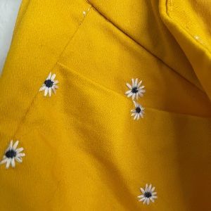 yellow daisy pants